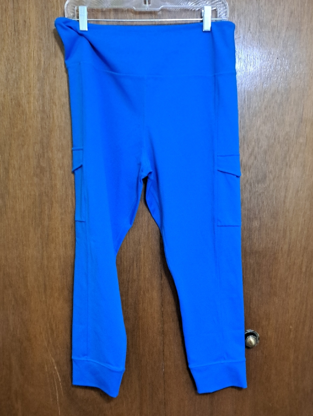 ZYIA Royal Blue Cropped Cargo Leggings
